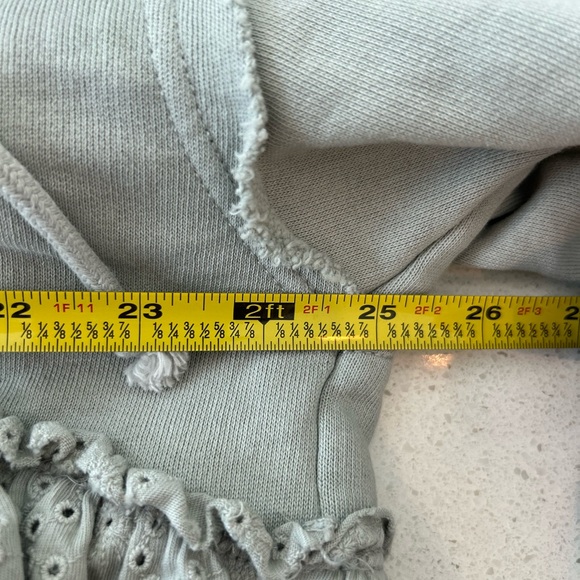 Free People Juniper Pullover Eyelet Sweatshirt Hoodie Tunic Medium - Picture 8 of 9